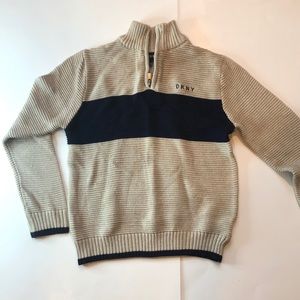 Light brown and blue Kid DKNY sweater small